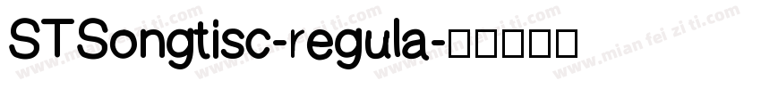 STSongtisc-regula字体转换