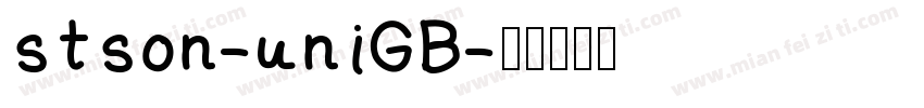 stson-uniGB字体转换