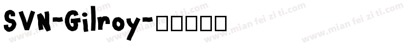 SVN-Gilroy字体转换