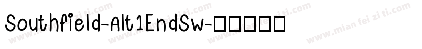 Southfield-Alt1EndSw字体转换