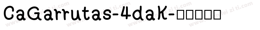 CaGarrutas-4daK字体转换