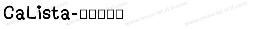 CaLista字体转换