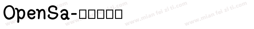 OpenSa字体转换