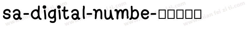 sa-digital-numbe字体转换
