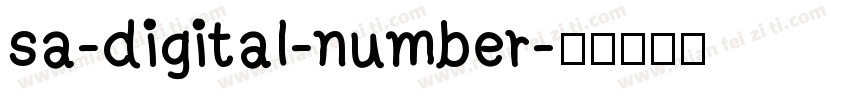 sa-digital-number字体转换
