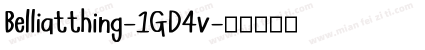 Belliatthing-1GD4v字体转换