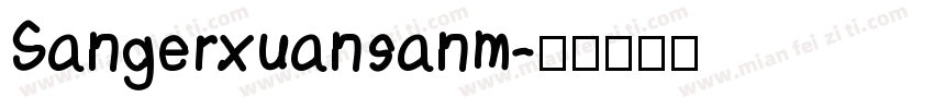 Sangerxuansanm字体转换