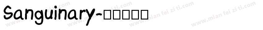 Sanguinary字体转换