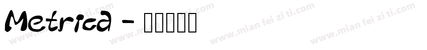 Metrica字体转换
