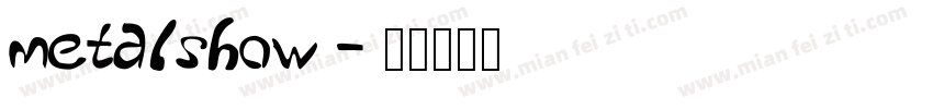 metalshow字体转换