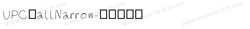 UPCTallNarrow字体转换