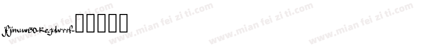 jfjinxuan30-Regularttf字体转换