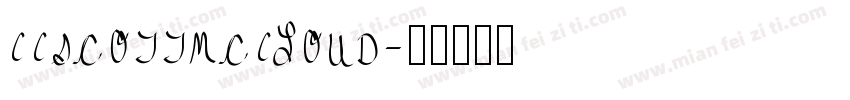 CCScottMcCloud字体转换