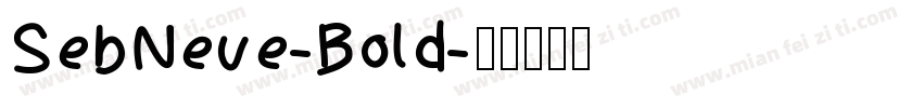 SebNeue-Bold字体转换