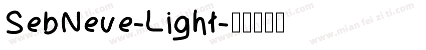 SebNeue-Light字体转换