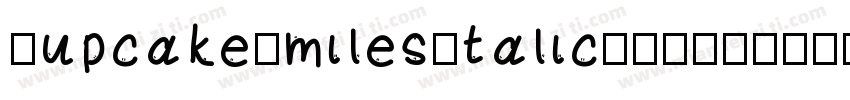 CupcakeSmilesItalic-ZPKK字体转换