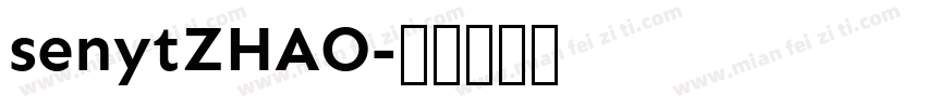 senytZHAO字体转换