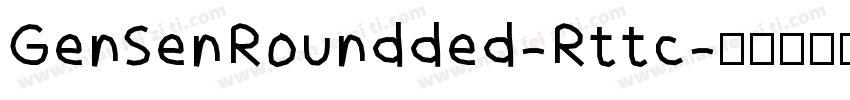 GenSenRoundded-Rttc字体转换