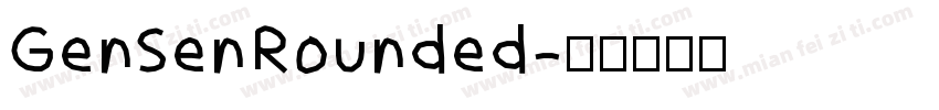 GenSenRounded字体转换