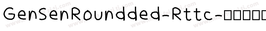 GenSenRoundded-Rttc字体转换
