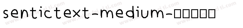 sentictext-medium字体转换