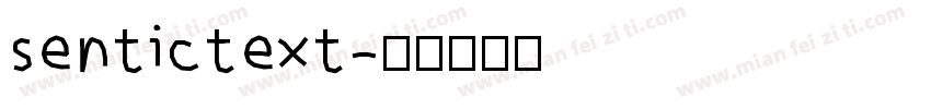 sentictext字体转换