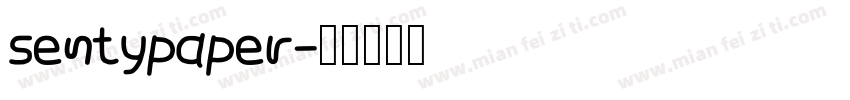 sentypaper字体转换