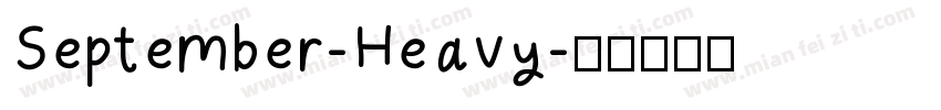 September-Heavy字体转换