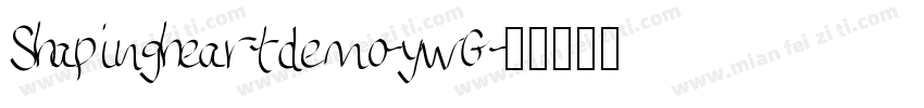 Shapingheartdemo-ywG字体转换