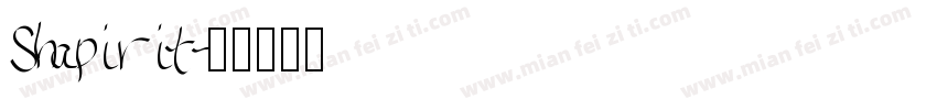 Shapirit字体转换