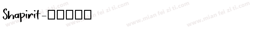 Shapirit字体转换