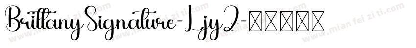 BrittanySignature-LjyZ字体转换