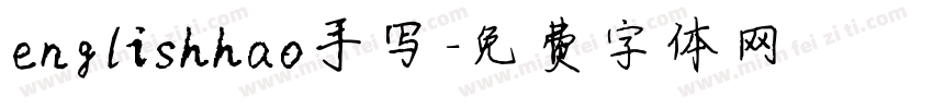 englishhao手写字体转换