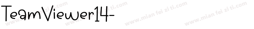 TeamViewer14字体转换