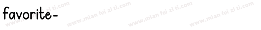 favorite字体转换
