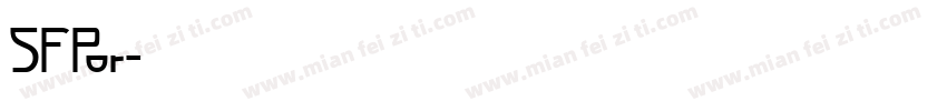 SFPor字体转换