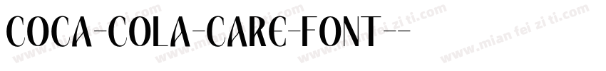 COCA-COLA-CARE-FONT-字体转换