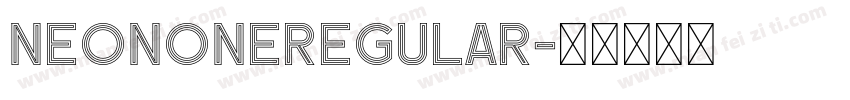 NeonOneRegular字体转换