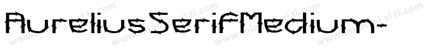 AureliusSerifMedium字体转换
