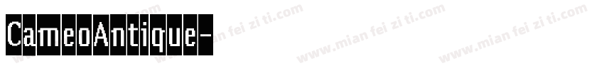 CameoAntique字体转换