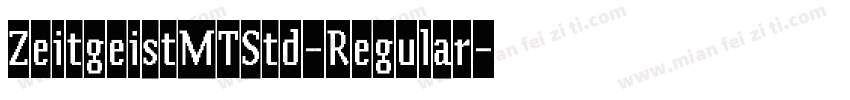 ZeitgeistMTStd-Regular字体转换