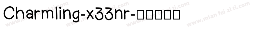 Charmling-x33nr字体转换