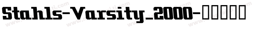 Stahls-Varsity_2000字体转换