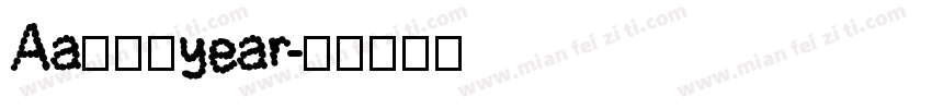 Aa嗨皮狗year字体转换