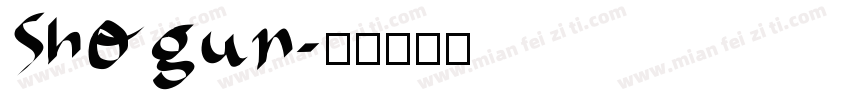 Shogun字体转换