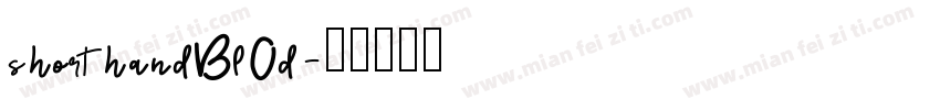 shorthandBlOd字体转换
