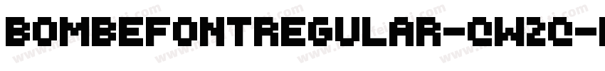 BombefontRegular-qw2q字体转换