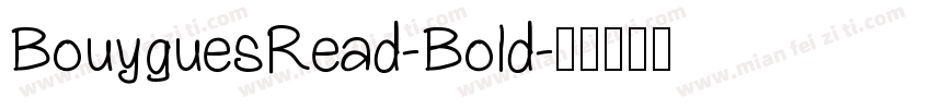 BouyguesRead-Bold字体转换
