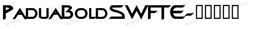 PaduaBoldSWFTE字体转换