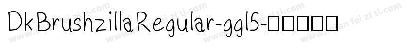 DkBrushzillaRegular-ggl5字体转换